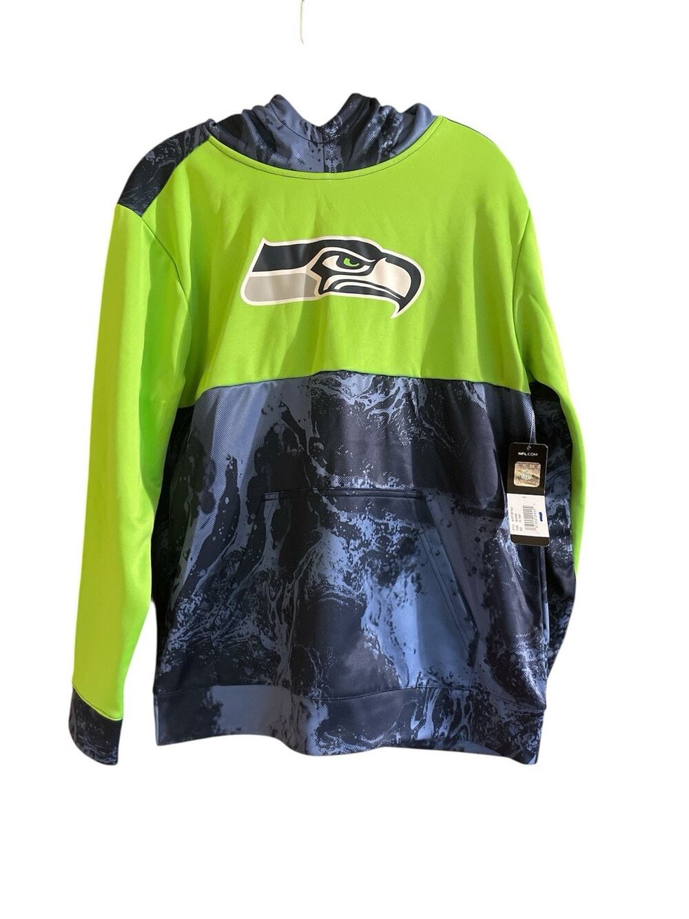 NFL Team Apparel Youth Seattle Seahawks Hoodie Sweatshirt XL 16/18 Green Blue